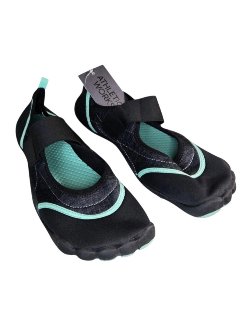 Athletic Works Women's Mary Jane Water Shoe's in Teal and Black, Size: 11 NWT!